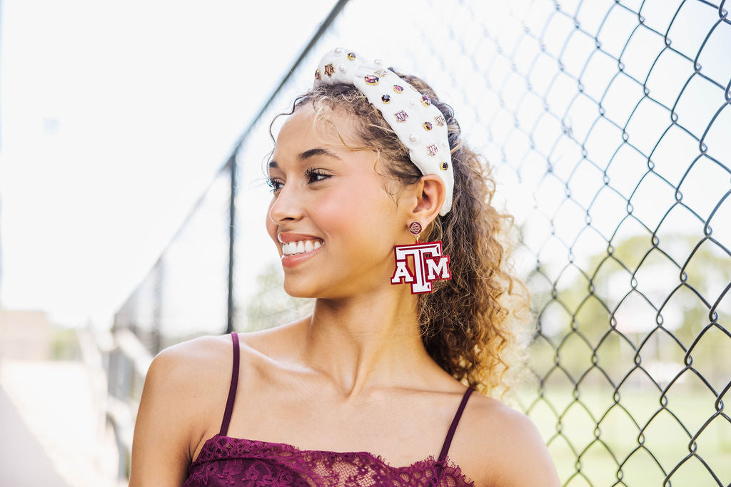 Texas A&M White Logo Headband