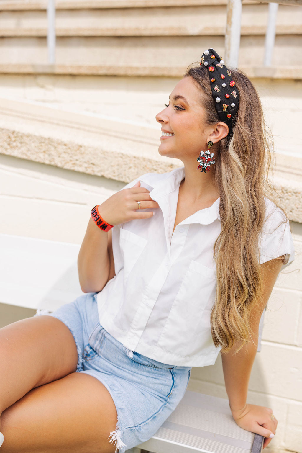 Texas Tech Raider Red Earrings