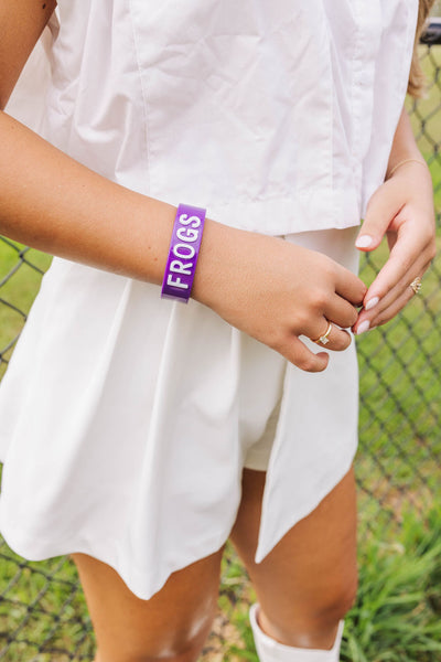 TCU Purple FROGS Cuff