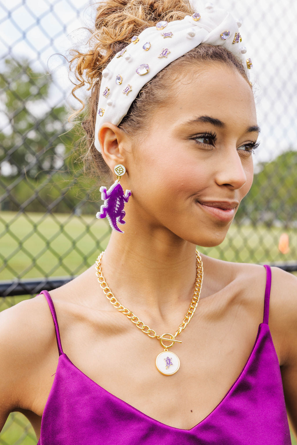 TCU Logo  Necklace