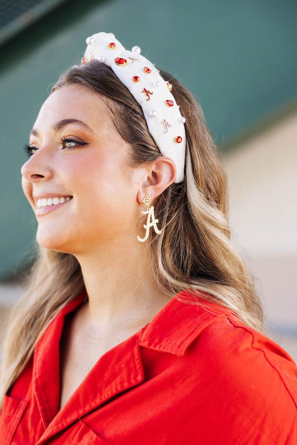 Alabama Gold A Earring with BC Logo