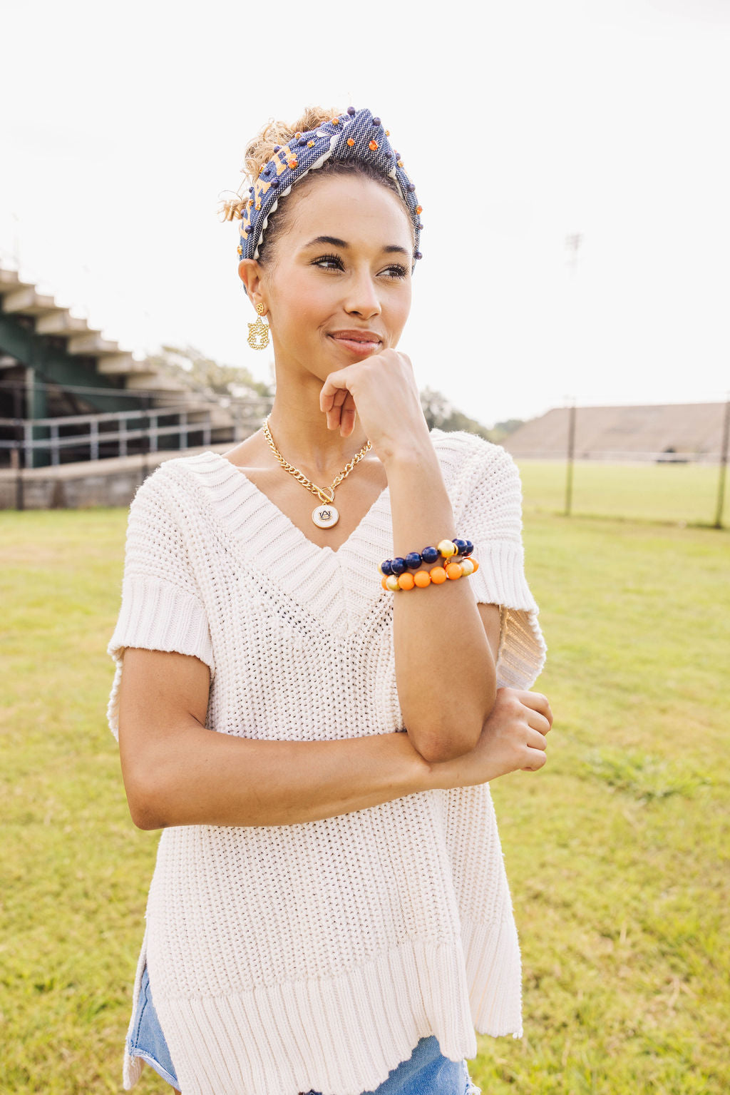 Auburn Logo  Necklace