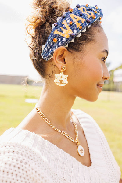 Auburn Logo  Necklace