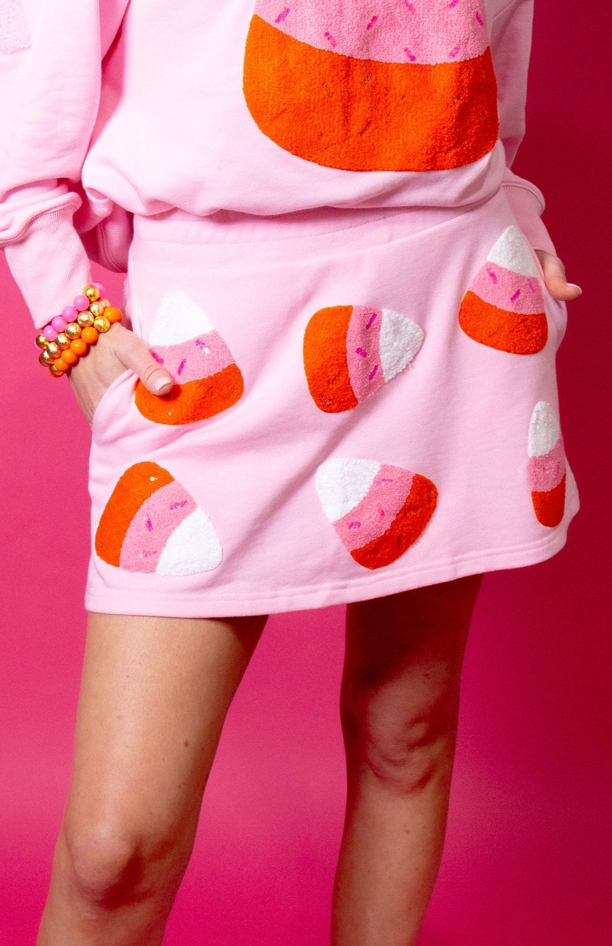 BC Pink Candy Corn Skirt/Skort