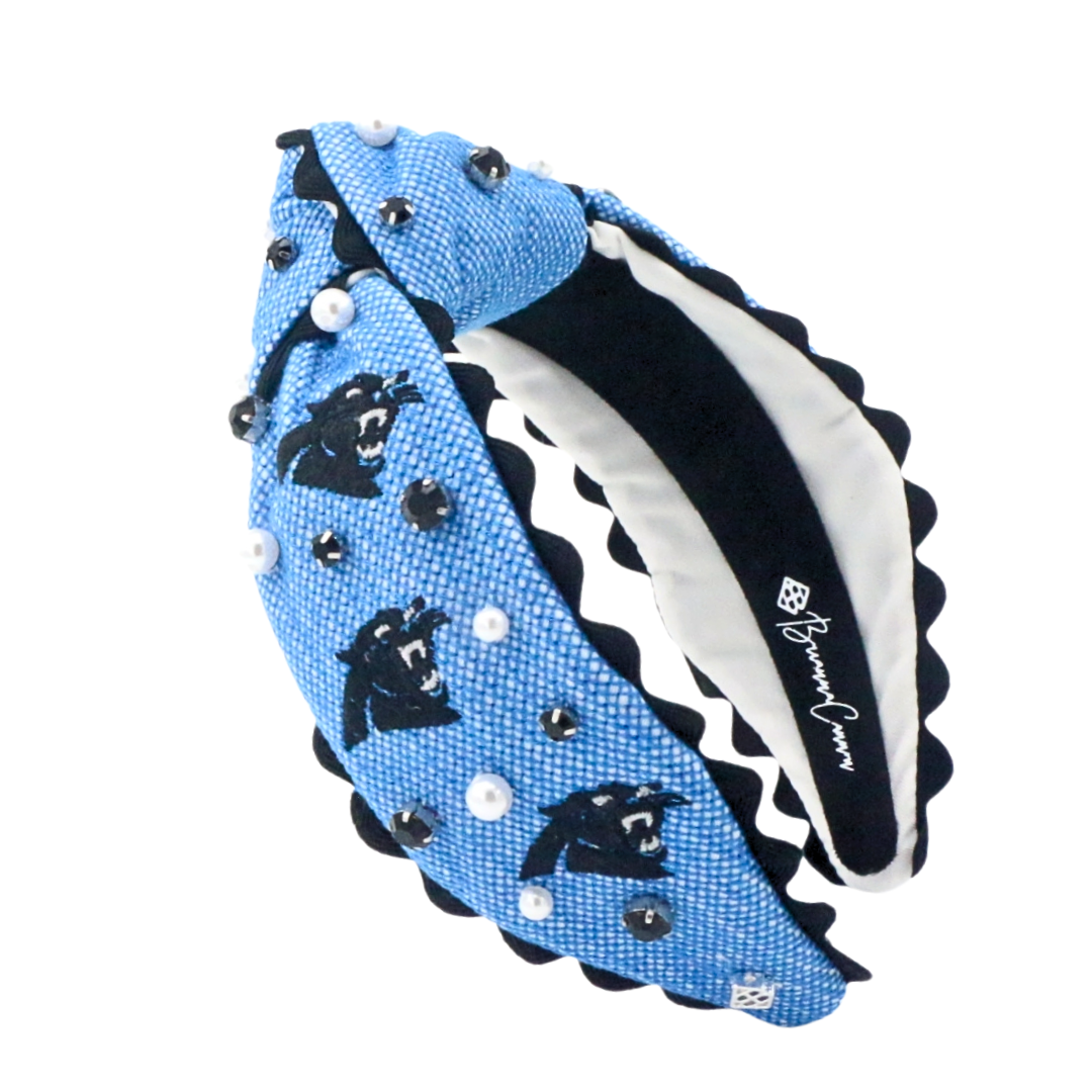 Carolina Panthers Adult Cross Stitch Headband