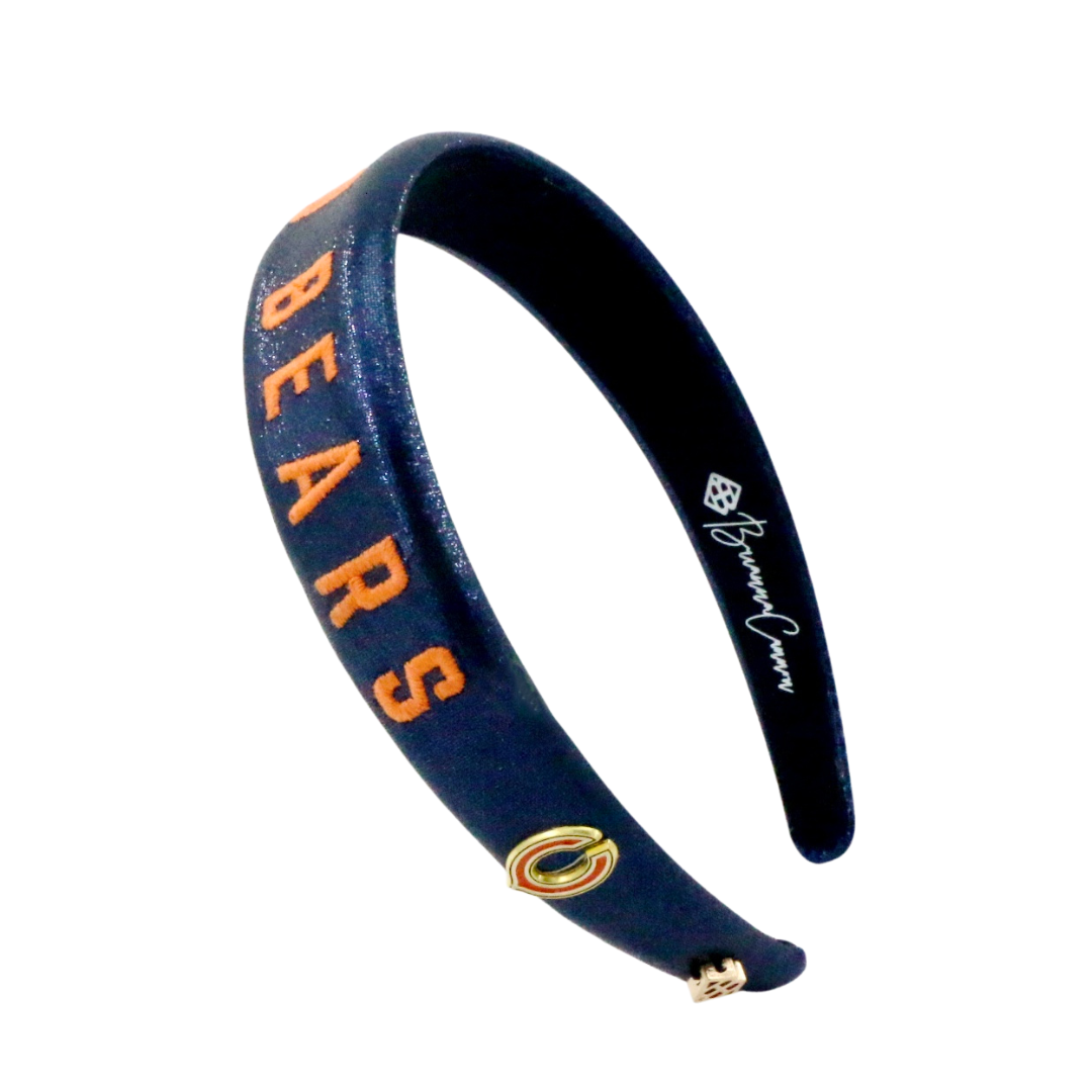 Chicago Bears Thin Embroidered Headband