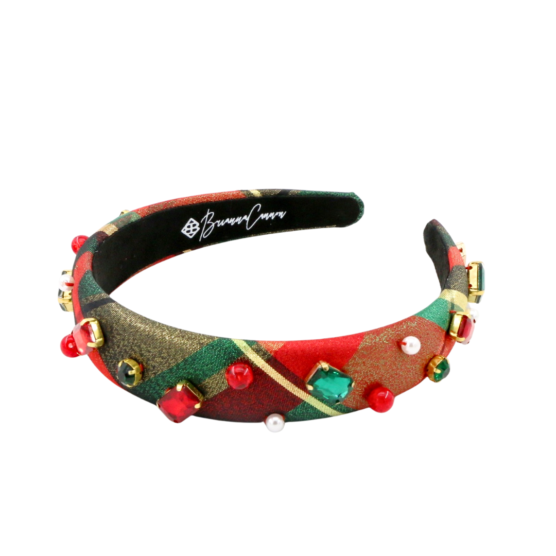 Thin Holiday Plaid Headband