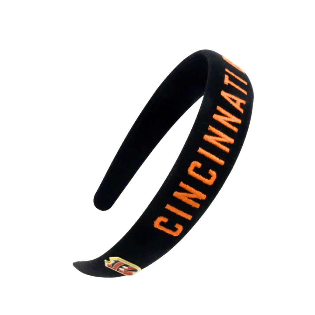 Cincinnati Bengals Thin Embroidered Headband