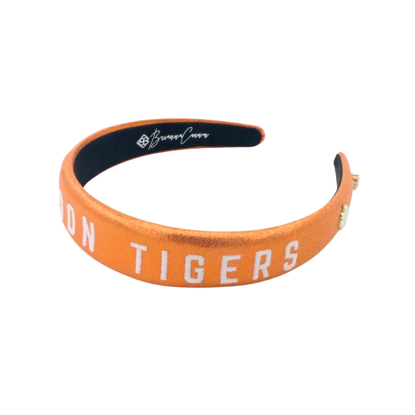 Clemson Orange Thin Embroidered Headband