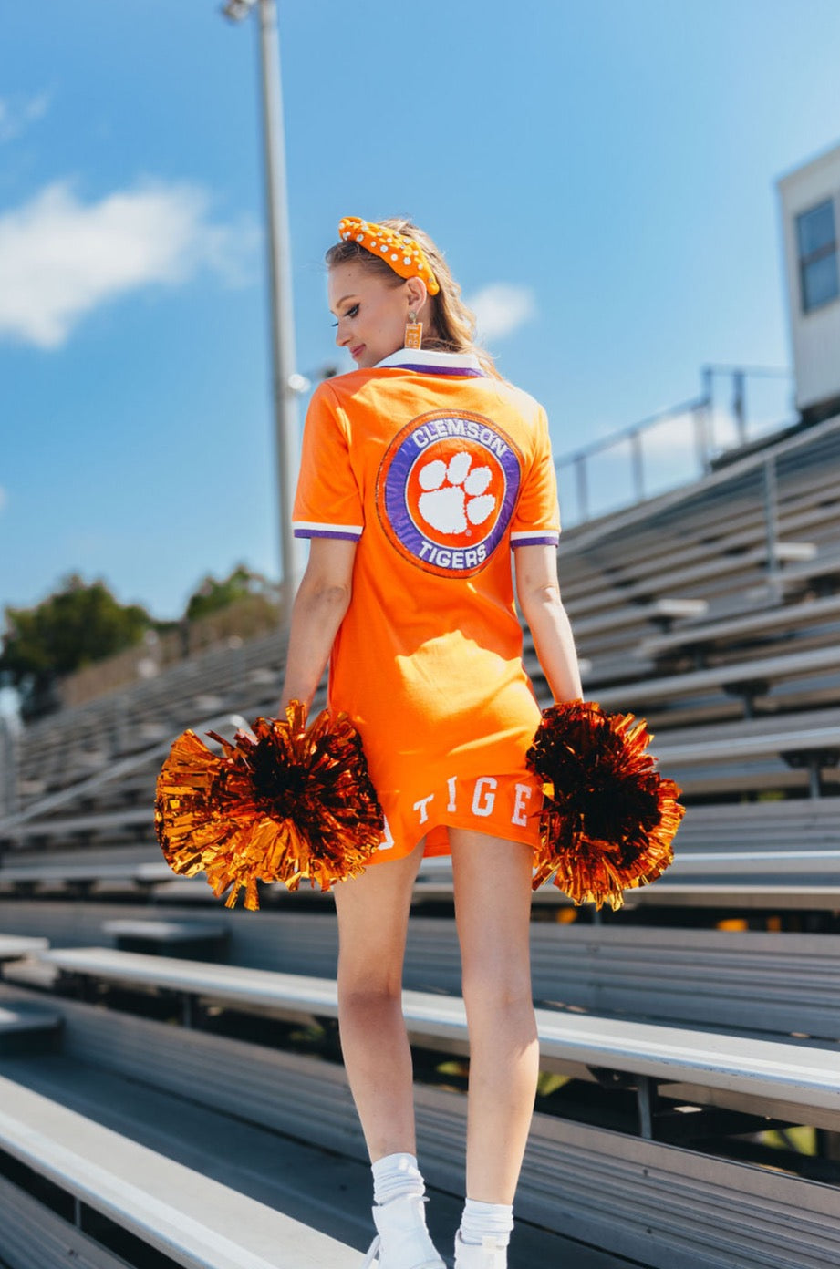 Clemson BC Club Dress with Paw