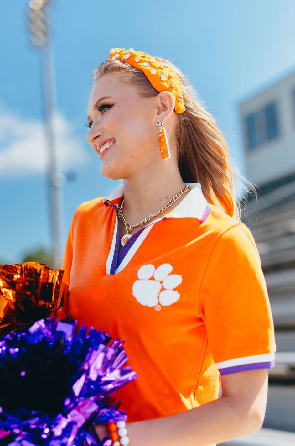 Clemson BC Club Dress with Paw