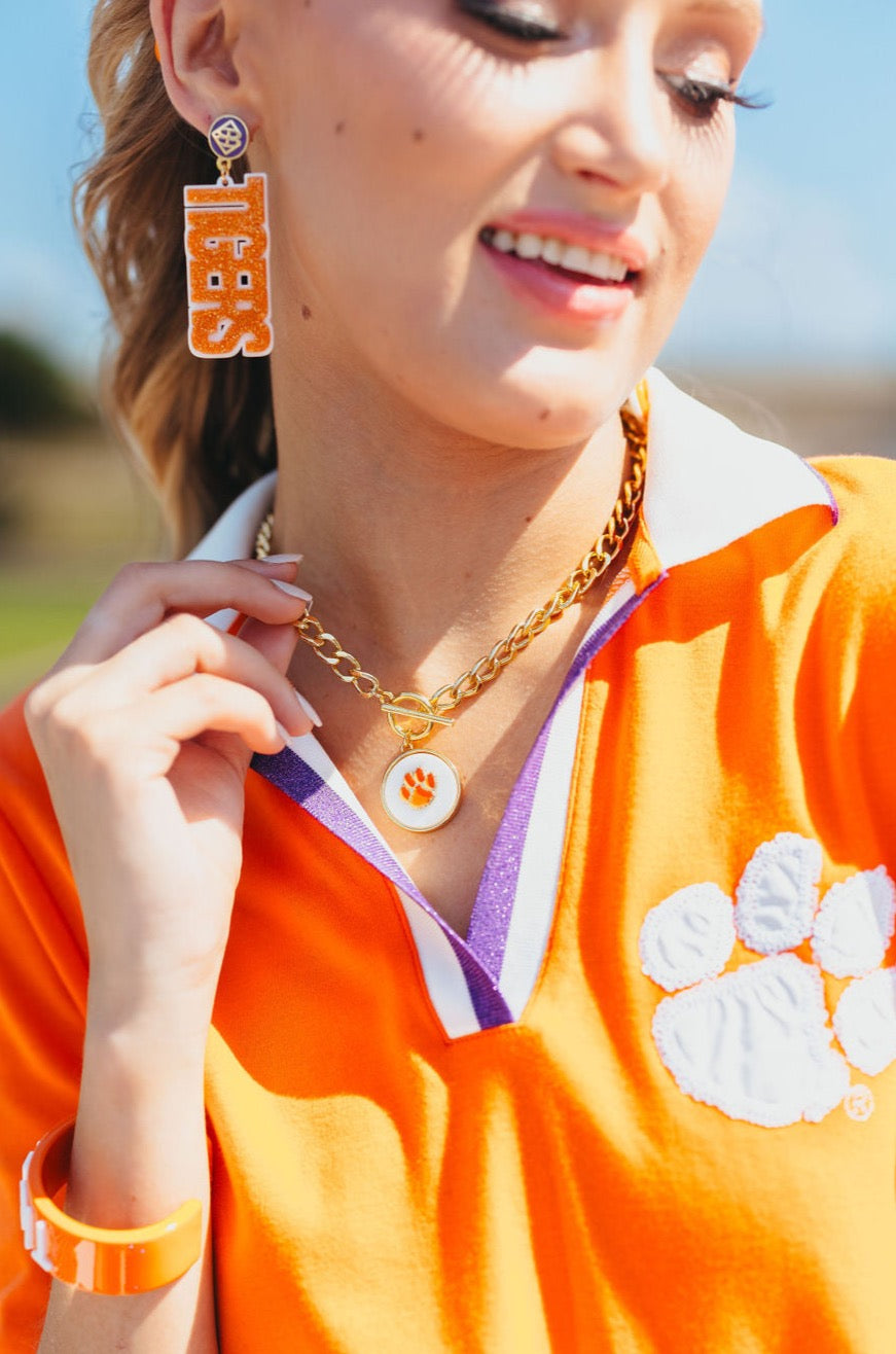 Clemson BC Club Dress with Paw