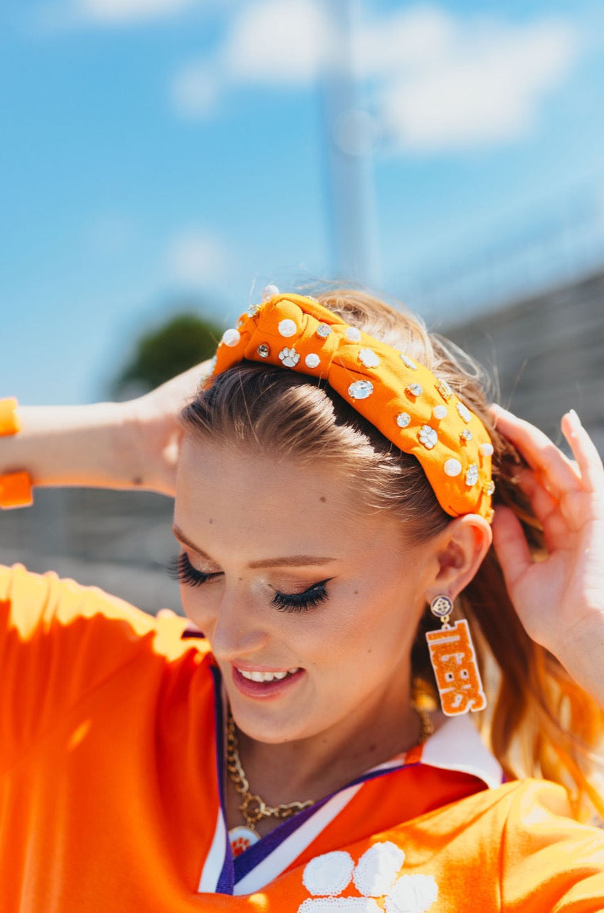 Clemson Orange Logo Headband