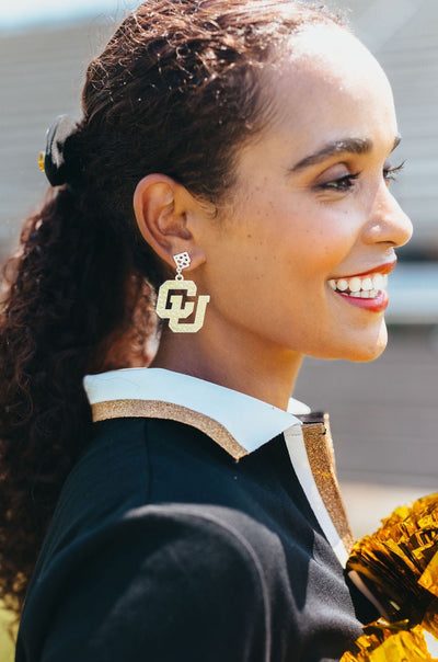 Colorado Gold Logo Earring with BC Logo