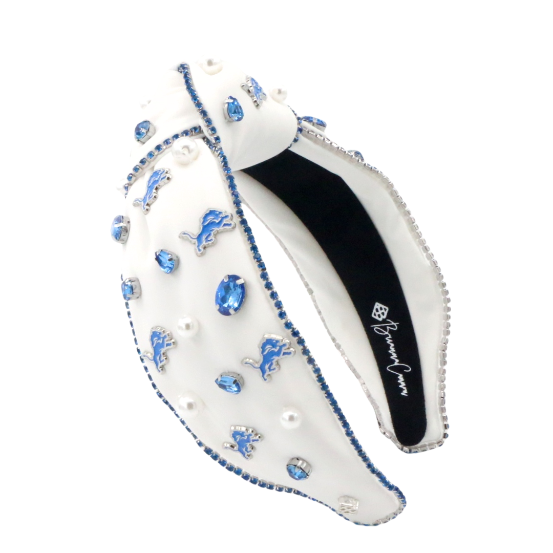 Detroit Lions White Logo Headband