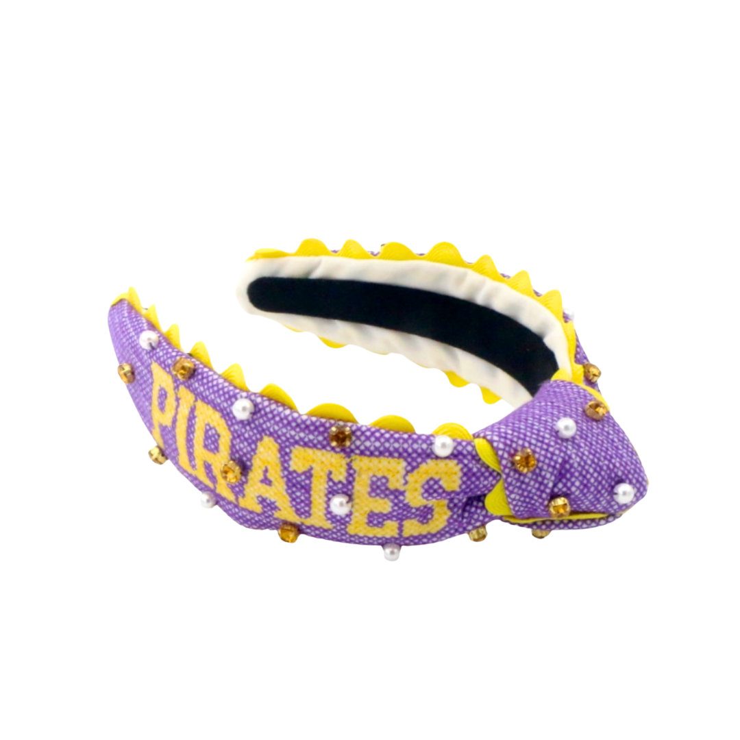 East Carolina Child PIRATES Cross Stitch Headband