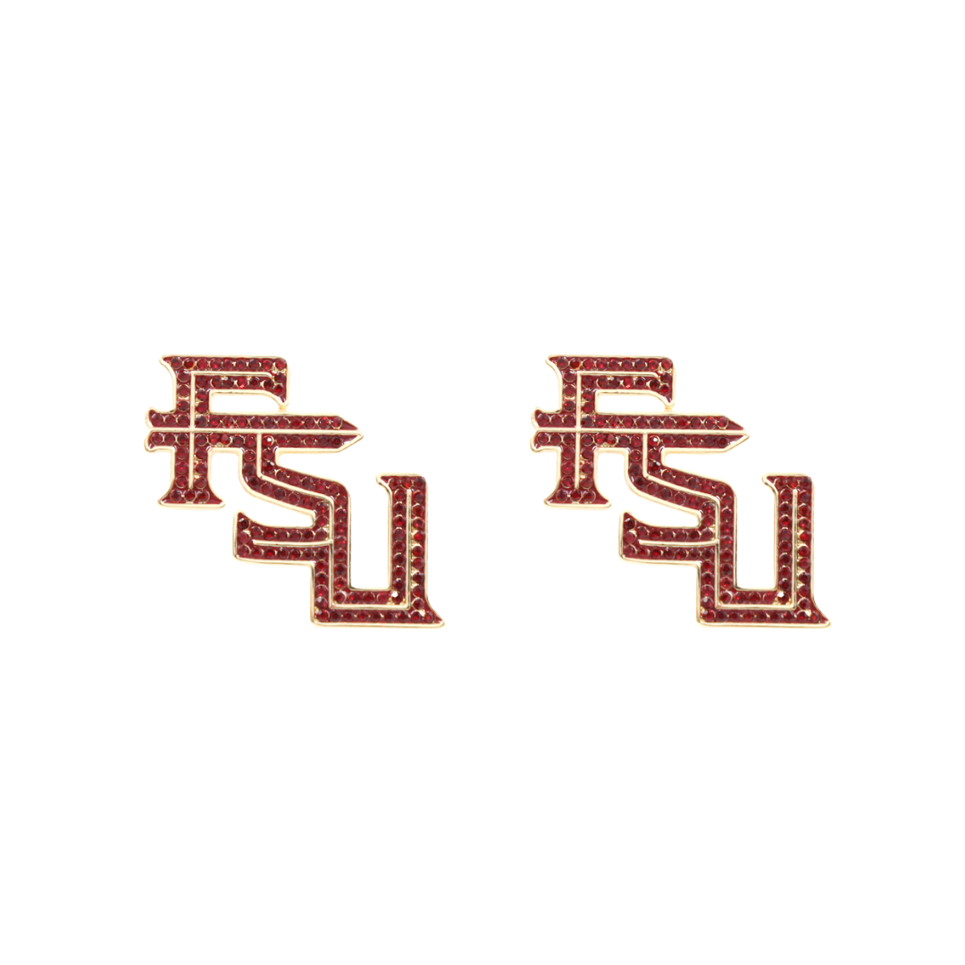 Florida State Pavé Logo Studs