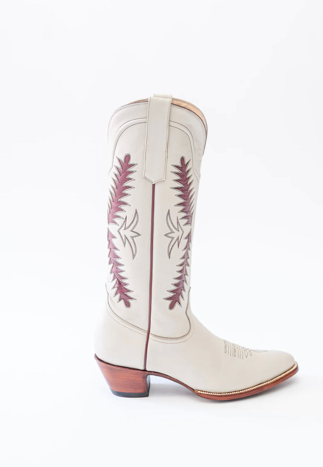 Petite Paloma Finnley Boot - Bone/Maroon