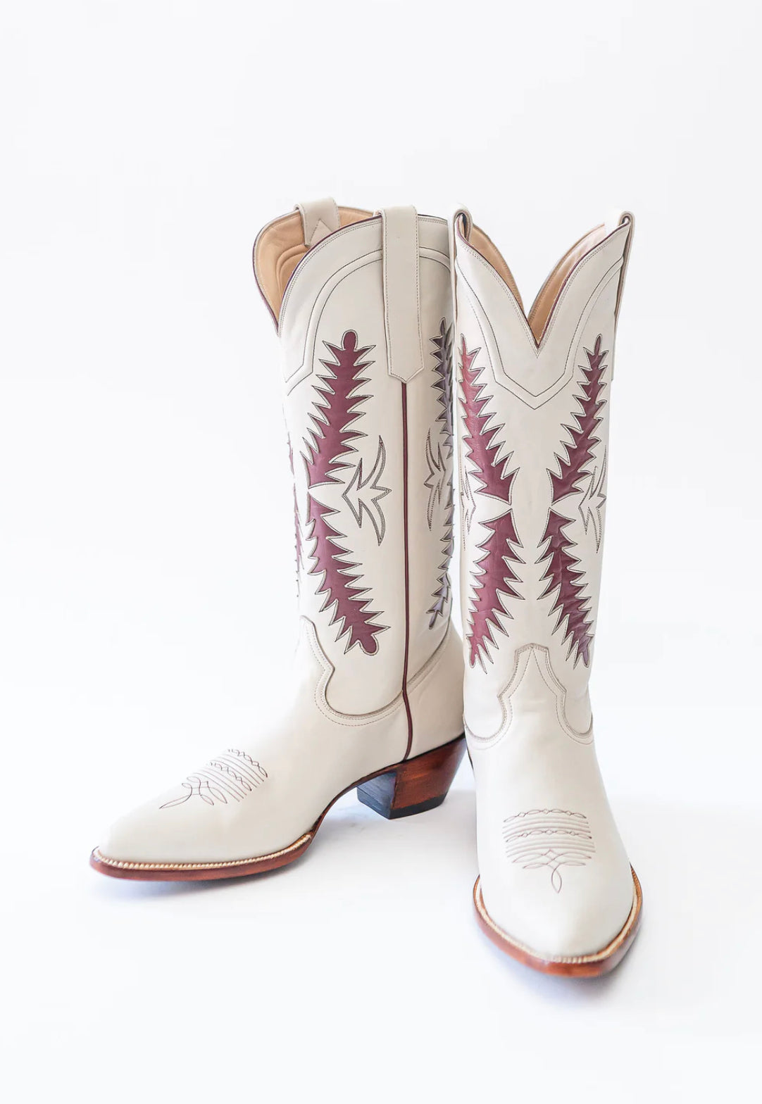 Petite Paloma Finnley Boot - Bone/Maroon