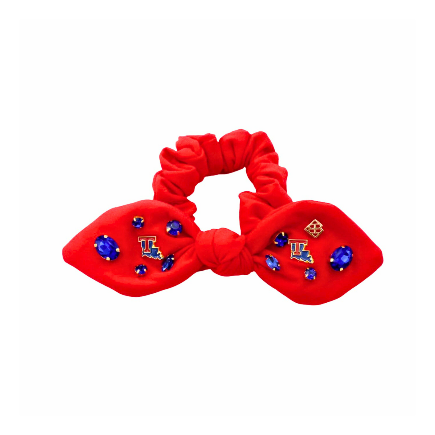 Louisiana Tech Red Logo Bow Scrunchie