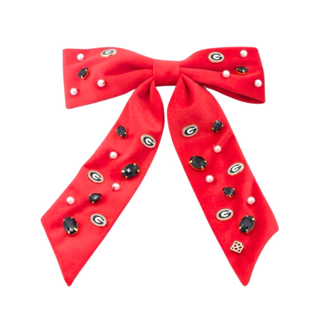 Georgia Red Bow Barrette