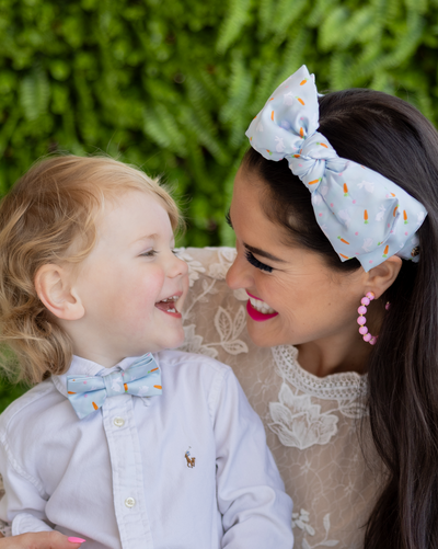 Adult Size Blue Easter Bunny Side Bow Headband