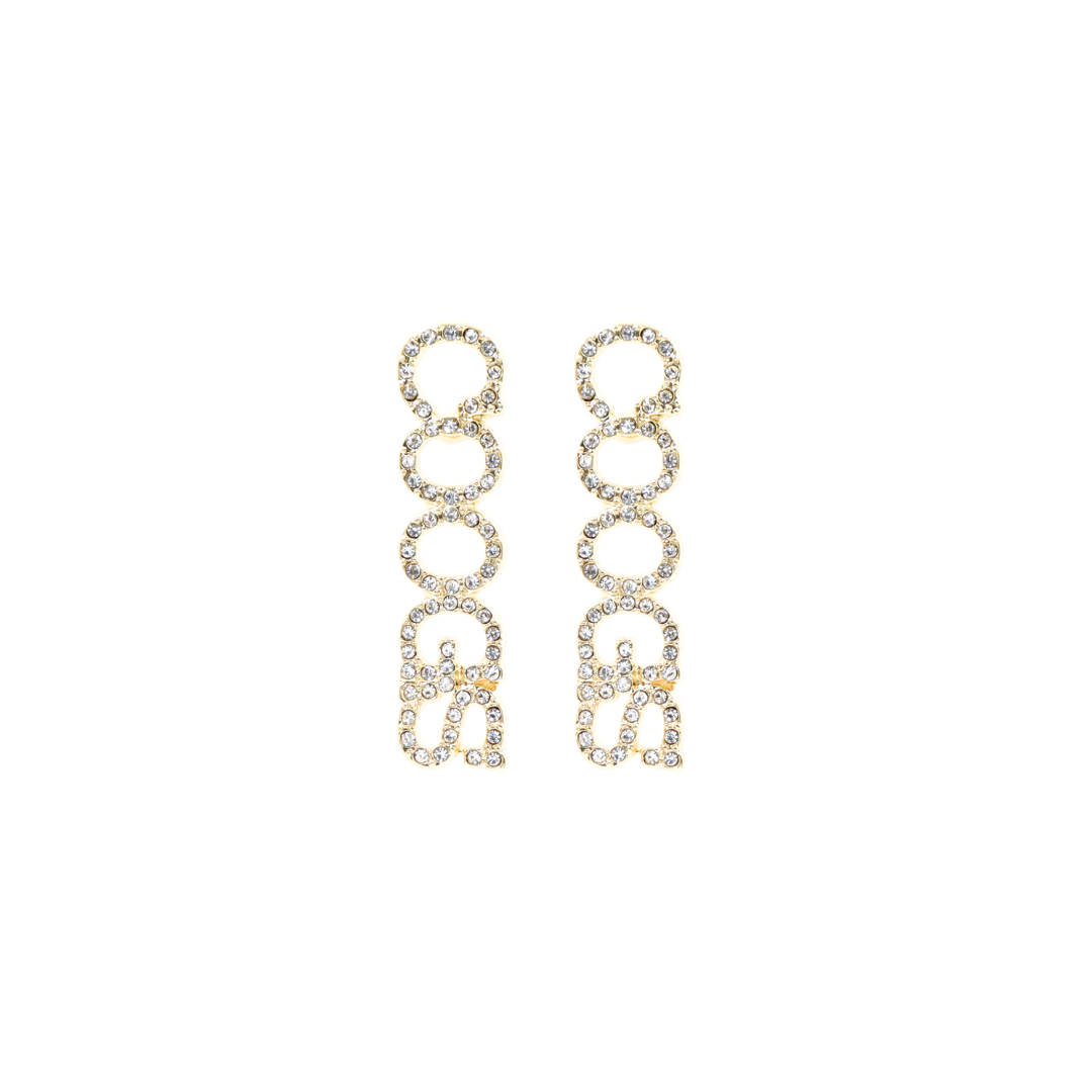 Houston COOGS Pavé Rhinestone Stud Earrings