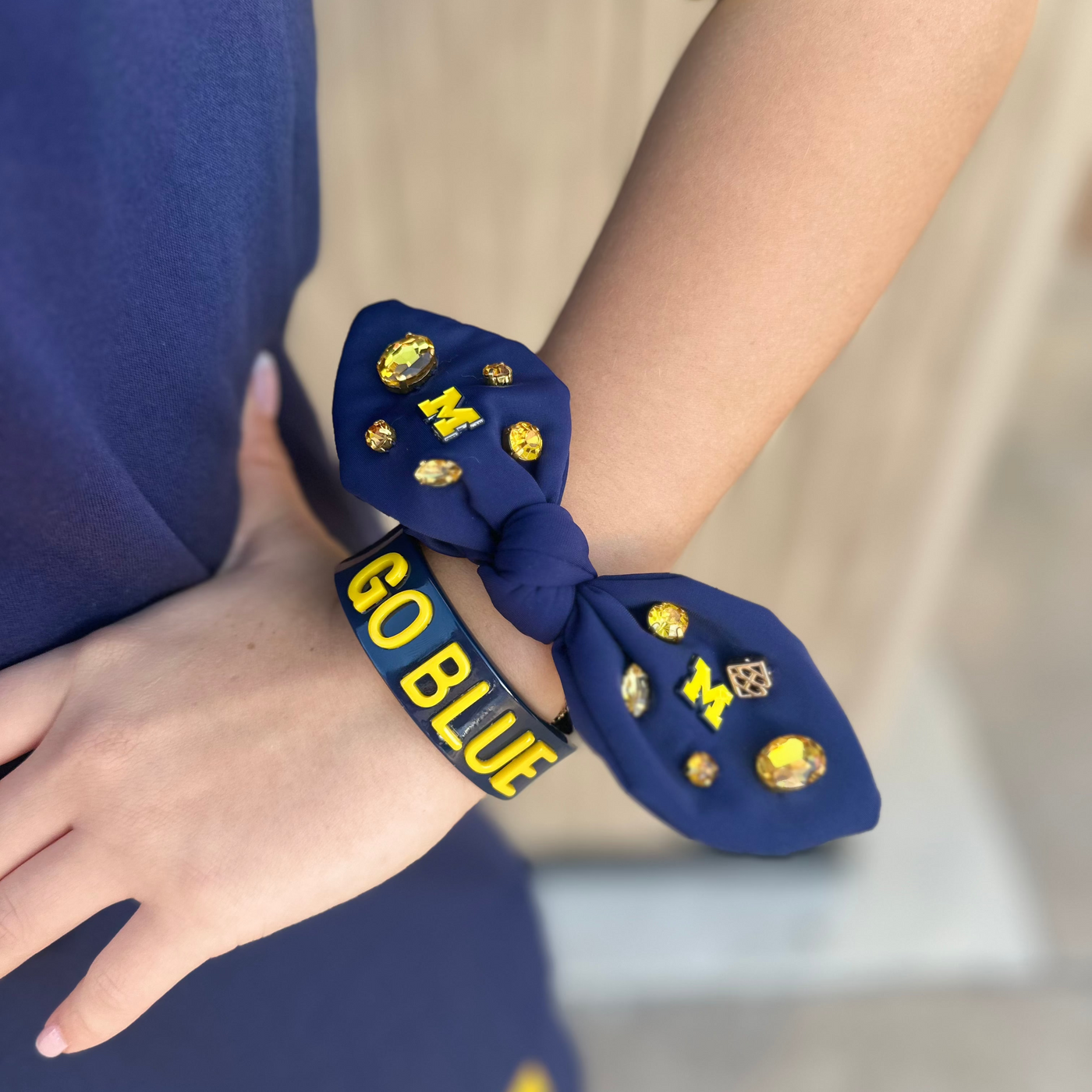 Michigan GO BLUE Cuff