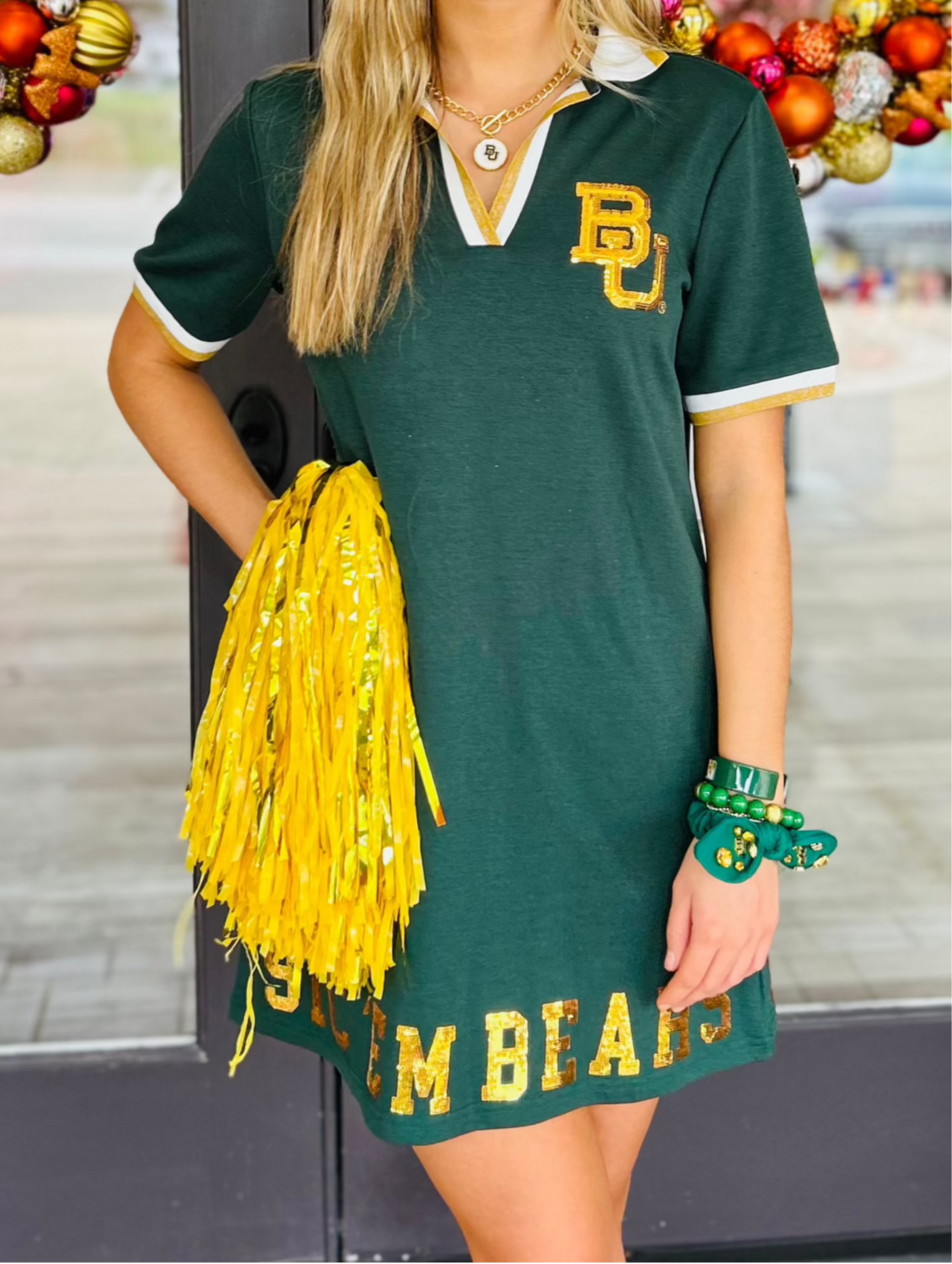 Baylor BC Club Dress with Bear Logo