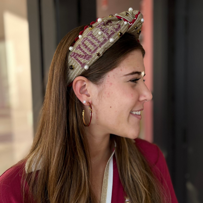 Florida State Logo Hoop Earrings