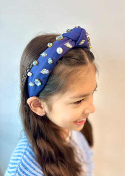 Child Size Prince of Peace Logo Headband With Pearls and Crystals