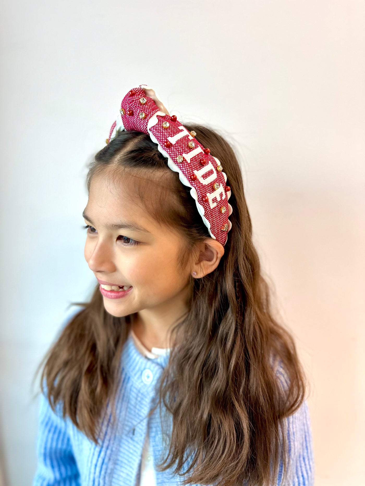 Alabama Child Size ROLL TIDE Cross Stitch Headband