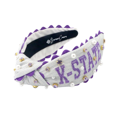 Kansas State Adult K-STATE Cross Stitch Headband