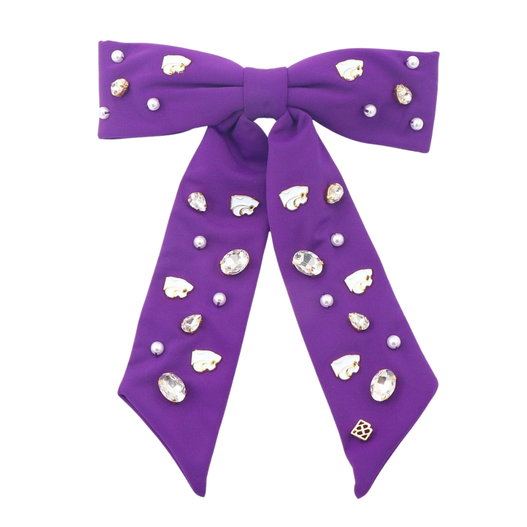 Kansas State Purple Bow Barrette