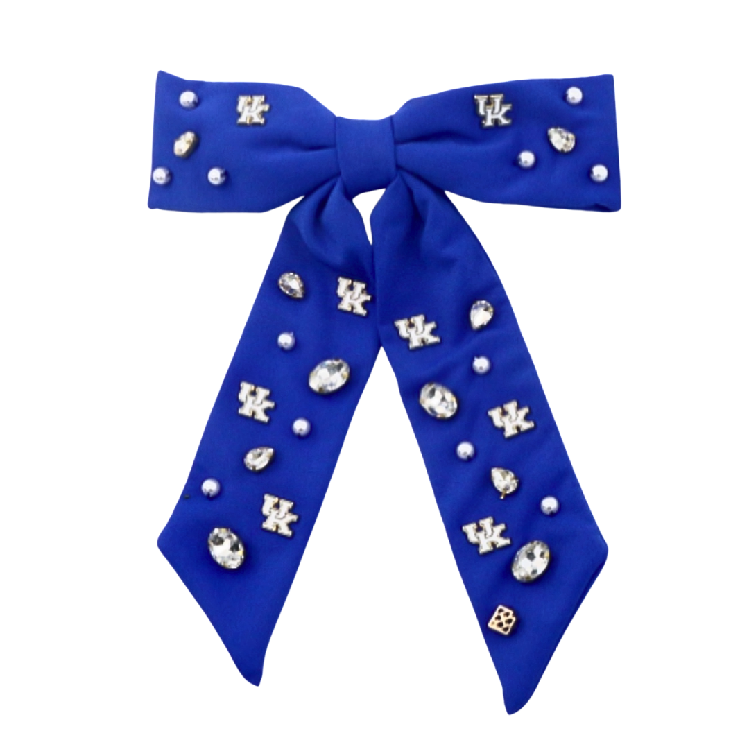 Kentucky Blue Bow Barrette