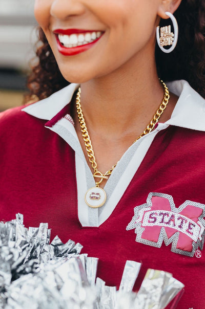 Mississippi State Logo Necklace