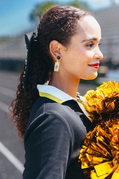 Missouri Mini Gold MIZZOU Earrings