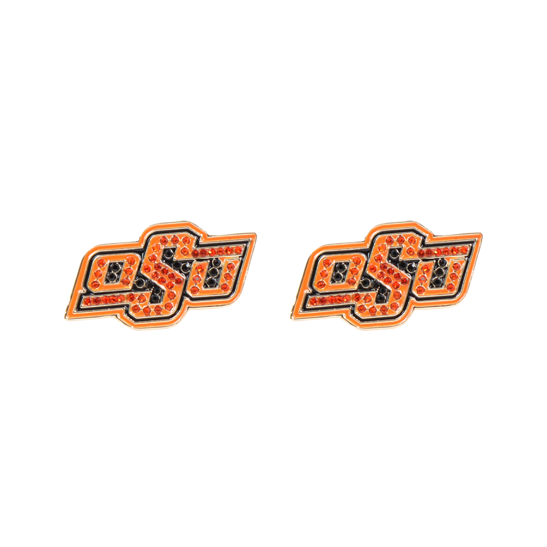 Oklahoma State Pavé Logo Studs