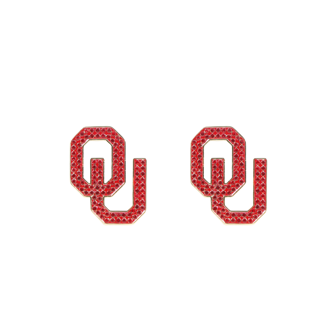 Oklahoma Pavé Logo Studs