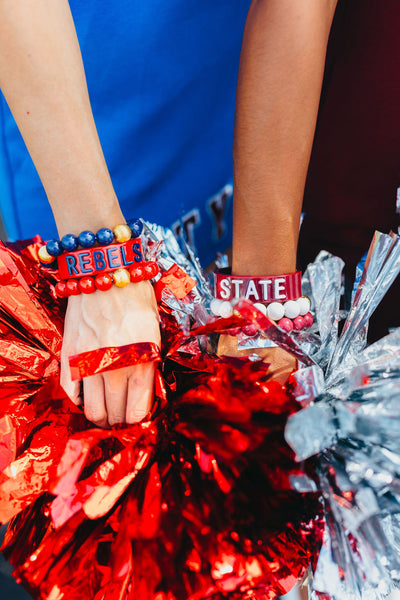 University of Mississippi Red REBELS Cuff