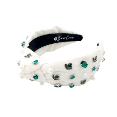 Michigan State White Logo Headband