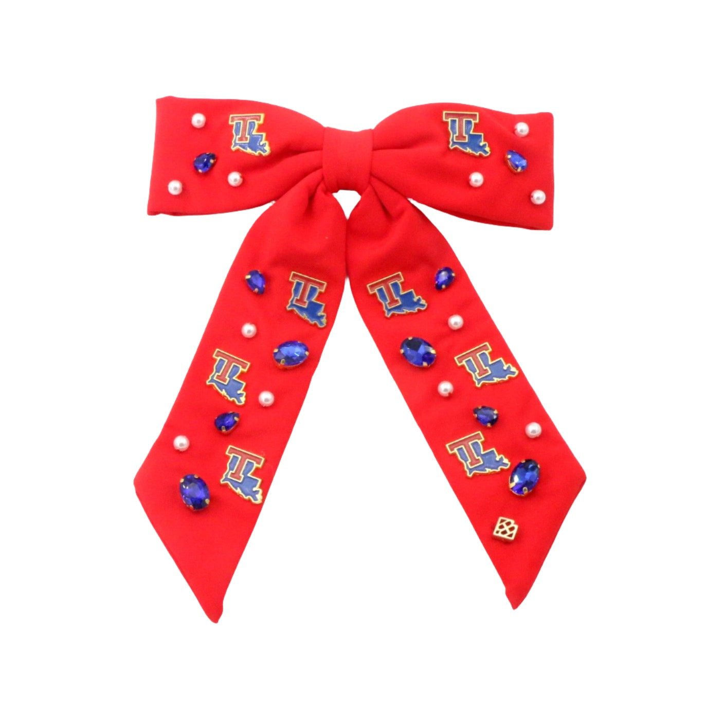 Louisiana Tech Red Bow Barrette