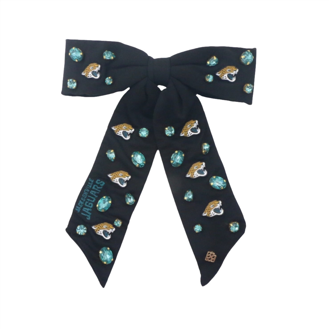 Jacksonville Jaguars Black Bow Barrette