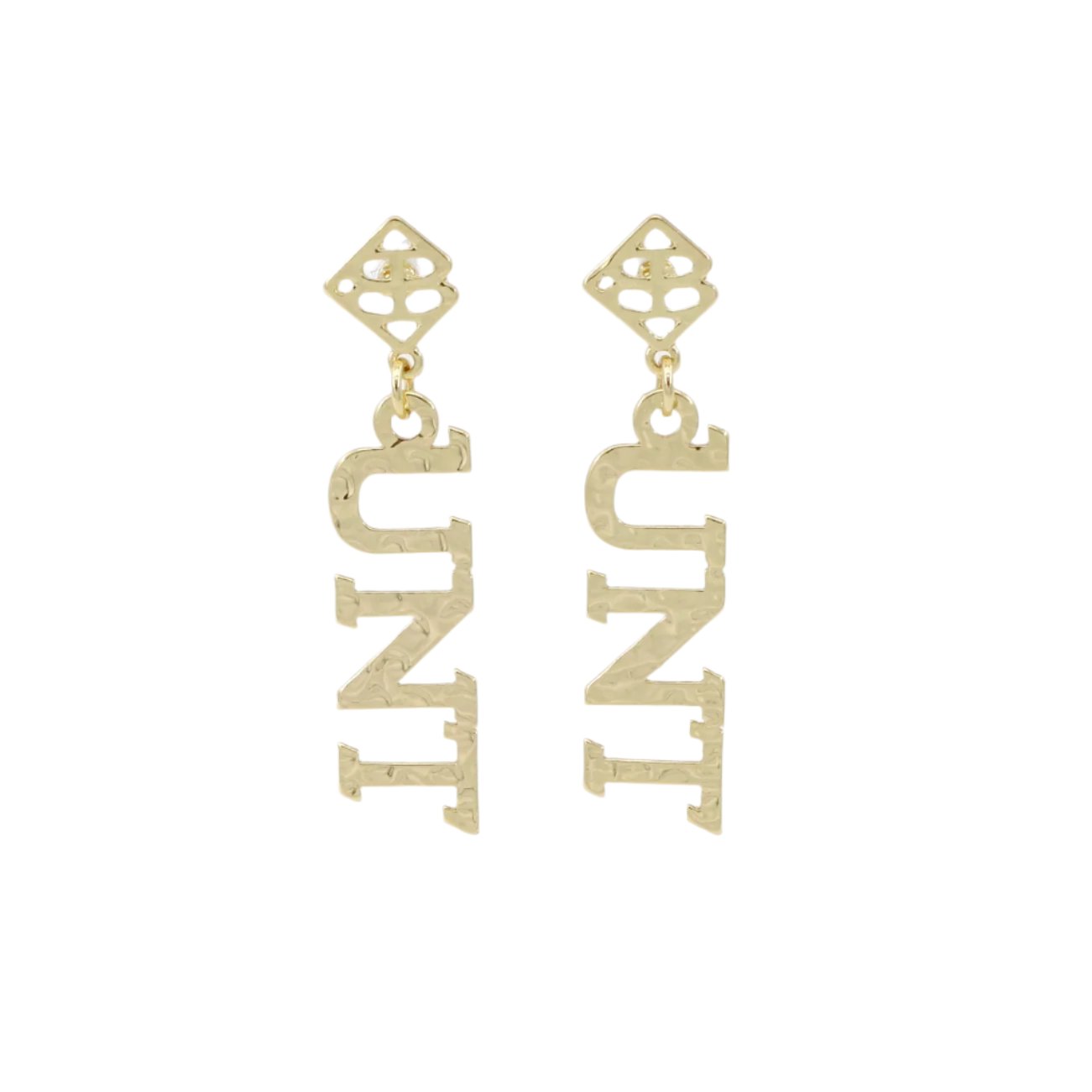 North Texas Gold Logo Earring with BC Logo