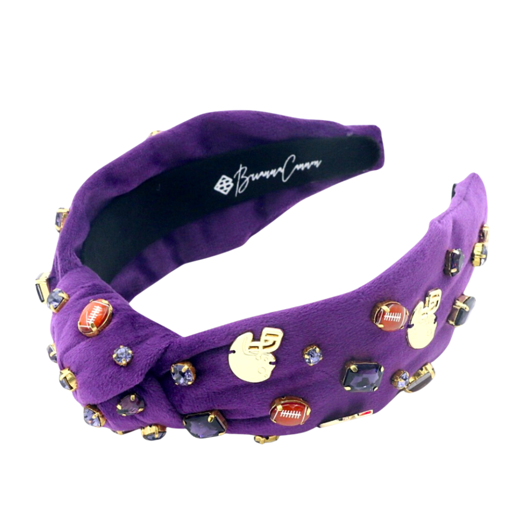 Fan Gear Football Headband in Purple