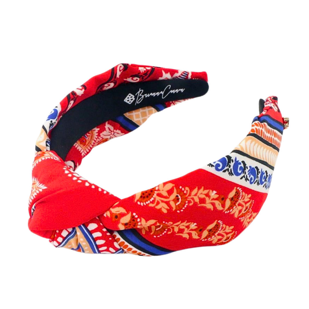 Adult Size Red Bandana Knotted Headband