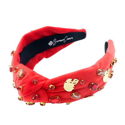 Fan Gear Football Headband in Red