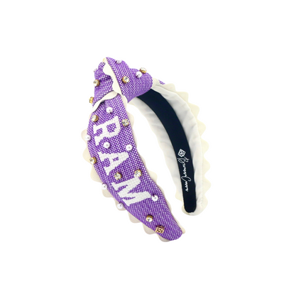 TCU RIFF RAM Child Cross Stitch Headband