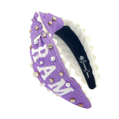 TCU Adult Size RIFF RAM Cross Stitch Headband