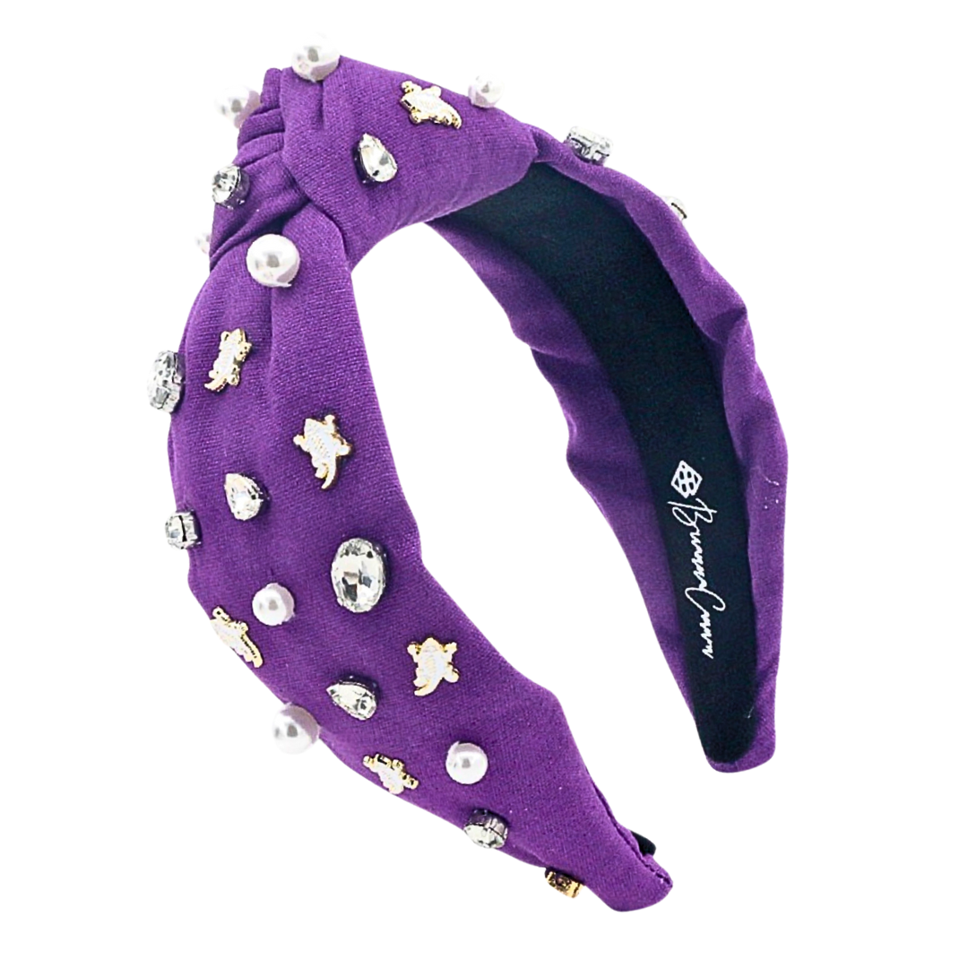 TCU Purple Logo Headband